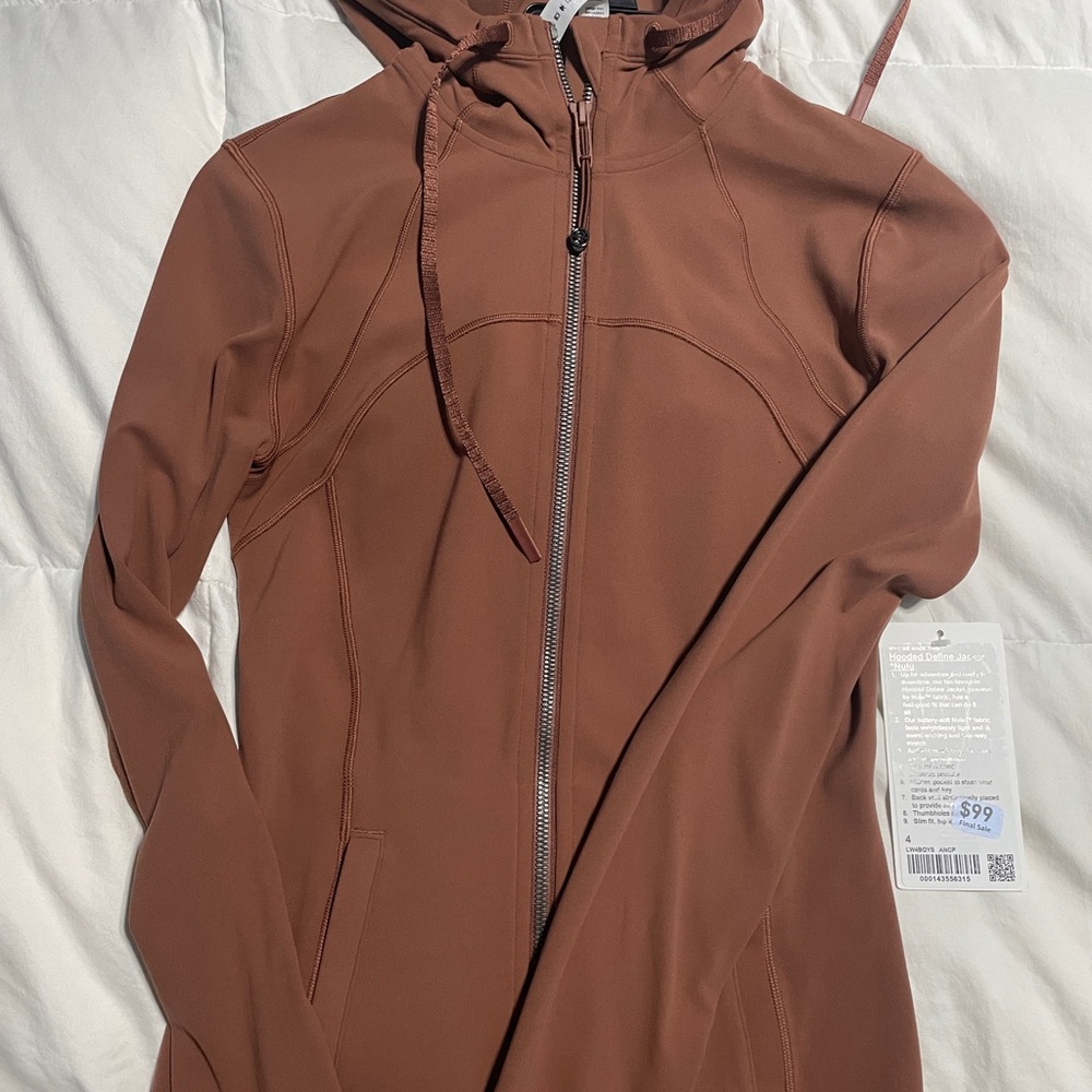Lululemon Hooded define jacket nulu size 4